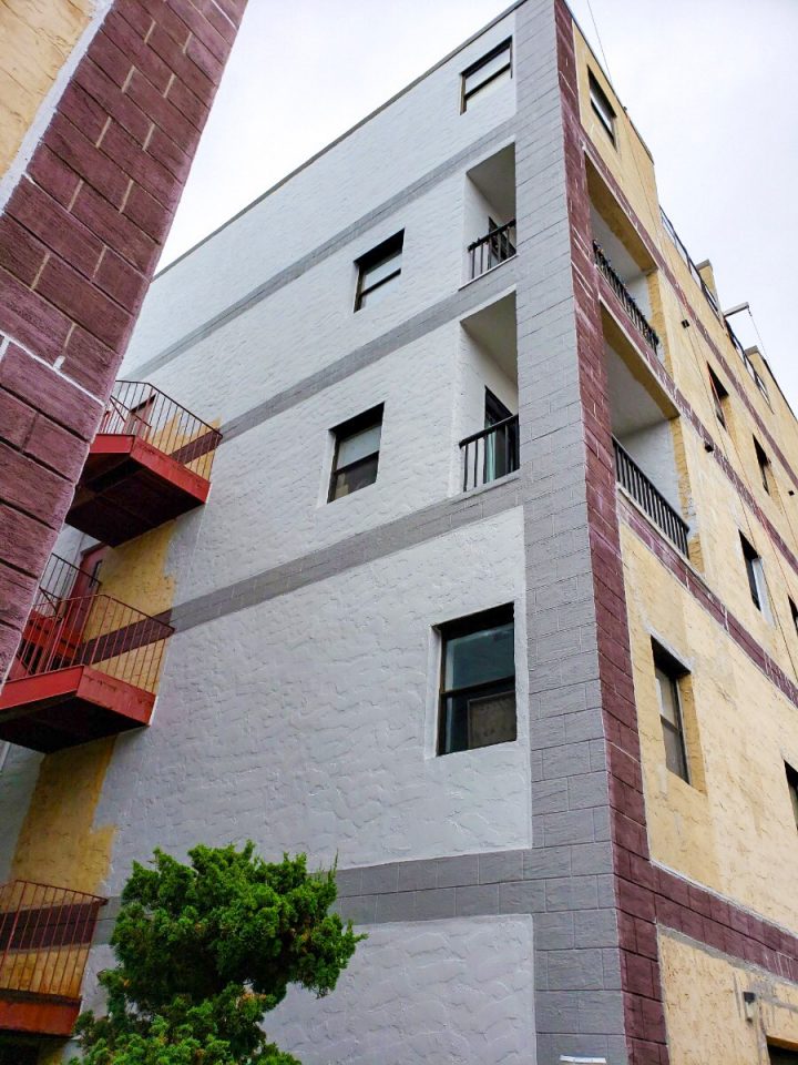 Exterior repairs at Henry Charles Place in Bergen, NJ