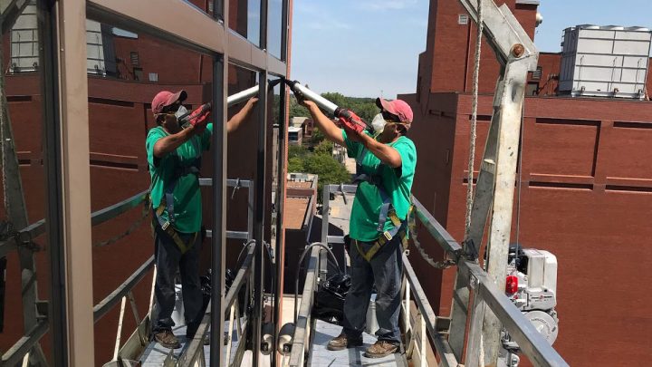 Commercial Window Wet Glazing Services Completed by Presto