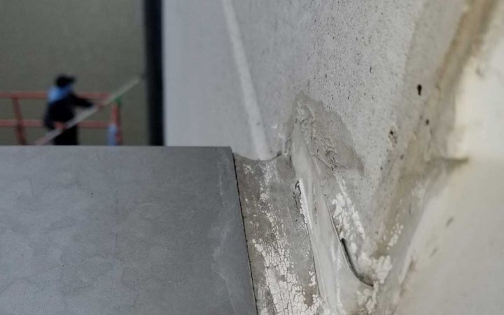 winterize your commercial building and replace damaged caulk like this.