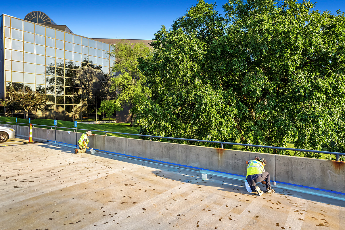 Parking Deck Perimeter Waterproofing in Kansas City, MO
