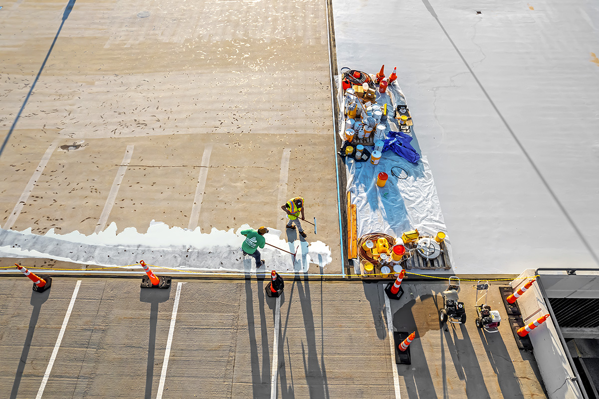 Parking Deck Waterproof Coating Application for Commercial Parking Structure Restoration in Kansas City, MO