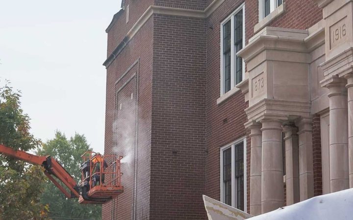 Brick-Cleaning-and-Sealing Brick Cleaning and Sealing Services Performed on Historic Building in Nashville Tennessee