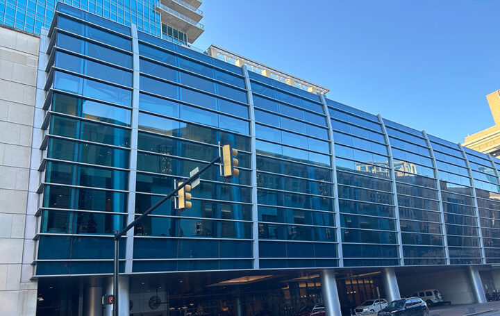 Natural Stone Cleaning & Exterior Caulking Services for Commercial Building in Fort Worth, TX