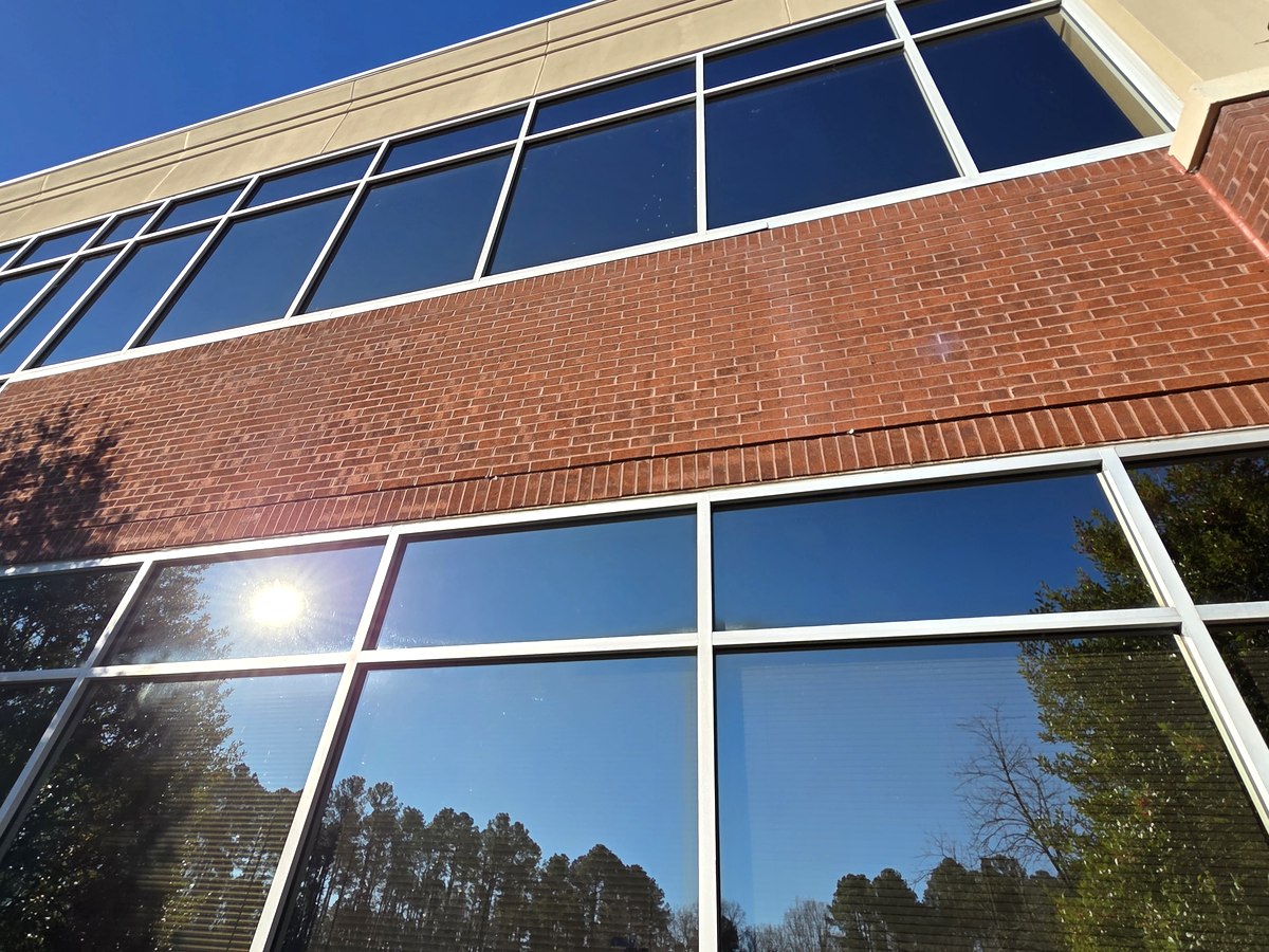 Commercial caulking and waterproofing at an office building in Raleigh, NC