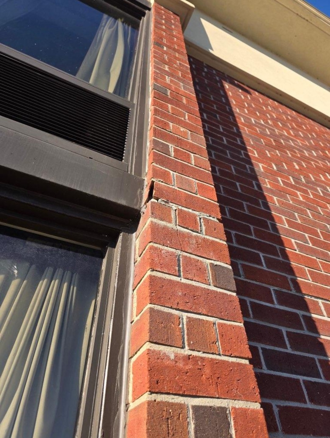 Window perimeter caulking replacement at a commercial building in Paducah, KY.